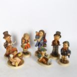 A group of 7 Goebels Hummel figures, tallest 12cm