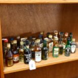 A collection of Vintage miniature Whisky's and Cognacs, and others, to include Hennessy, Dalva Port,