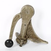 An original safety bar-top corkscrew bottle opener, by Gaskell, registration no. 543083, height 25cm