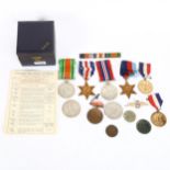 A group of Second World War campaign and service medals, comprising 1939 - 45 Star, France and