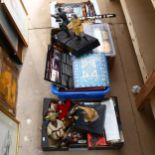 A large quantity of Star Wars memorabilia, figures, books and toys etc (4 boxfuls)