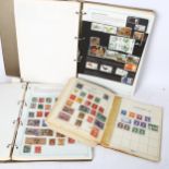 3 postage stamp albums, including Stanley Gibbons Worldex