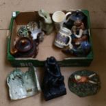 Various ceramics and sculptures