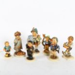 7 Goebels Hummel figures, largest height 14cm