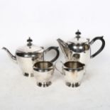 A Yeoman plate 4-piece tea and coffee set