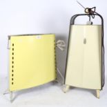 2 mid-century aluminium radiators, including Creda, largest height 63cm (2)