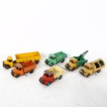 A group of Dinky Bedford vans, including Dinky breakdown lorry (6)