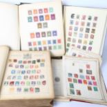 4 Vintage postage stamp albums, including Senator and Cavalier