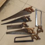 6 Vintage hand saws