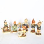 7 various Goebel Hummel figures, tallest 14cm