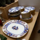 A Victorian Minton's part-dinner service, to include meat plate, 27 dinner plates etc