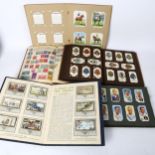 Vintage postage stamp and cigarette card albums (5)