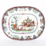 Till & Co Burslem chinoiserie meat plate, width 45cm