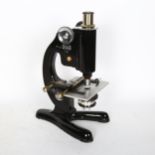 Vintage student's microscope by Beck of London, 35cm