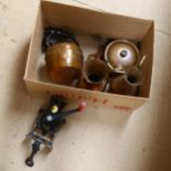 Spong & Co Ltd mincer, copper ewers, kettle etc