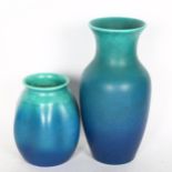 2 Pilkington's Royal Lancastrian Hombre pottery vases, nos. 2780 and 2118, tallest 22cm