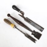 3 Vintage tools, including Furriers Buttress (3)