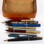Various Vintage pens, including Parker, Onoto, Yard-O-Led etc