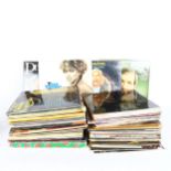 Various vinyl LPs and records, including Madonna, Elvis Presley, Tina Turner etc