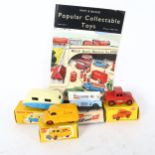 A selection of Dinky and other vehicles, 4 boxed vehicles including Tri-ang, Macleans Teeth