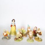 ROYAL DOULTON - a set of Snow White and the Seven Dwarfs, all boxed (all in good condition)