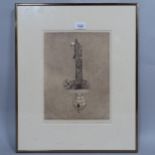 Tristram Lansdowne, etching, periscope, signed in pencil, 2012, from an edition of 20 copies,