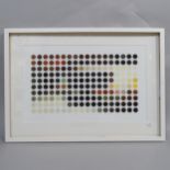 After Damian Hirst, a modern re-print "Spots", image 56cm x 35cm, 72cm x 51cm overall