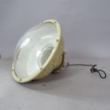A Vintage industrial style ceiling light, with label for Veritys (Maxlume) Ltd, 44cm