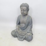 A resin garden sculpture in the form of Buddha, H65cm