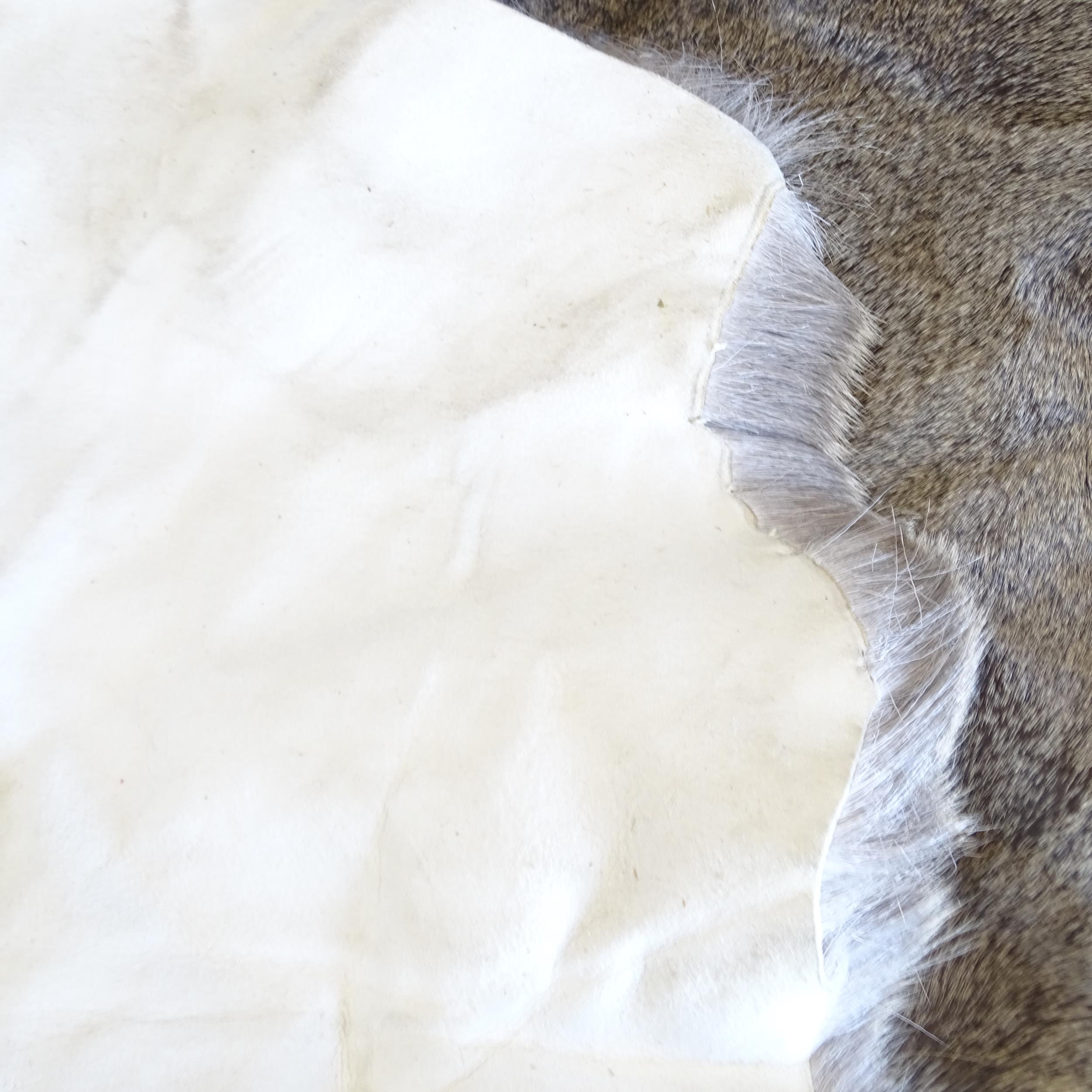 A white tail deer skin, 120 x 130cm