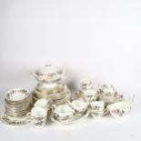 Extensive Wedgwood dinner service and matching tea set, including jugs, sugar bowl and meat plate,