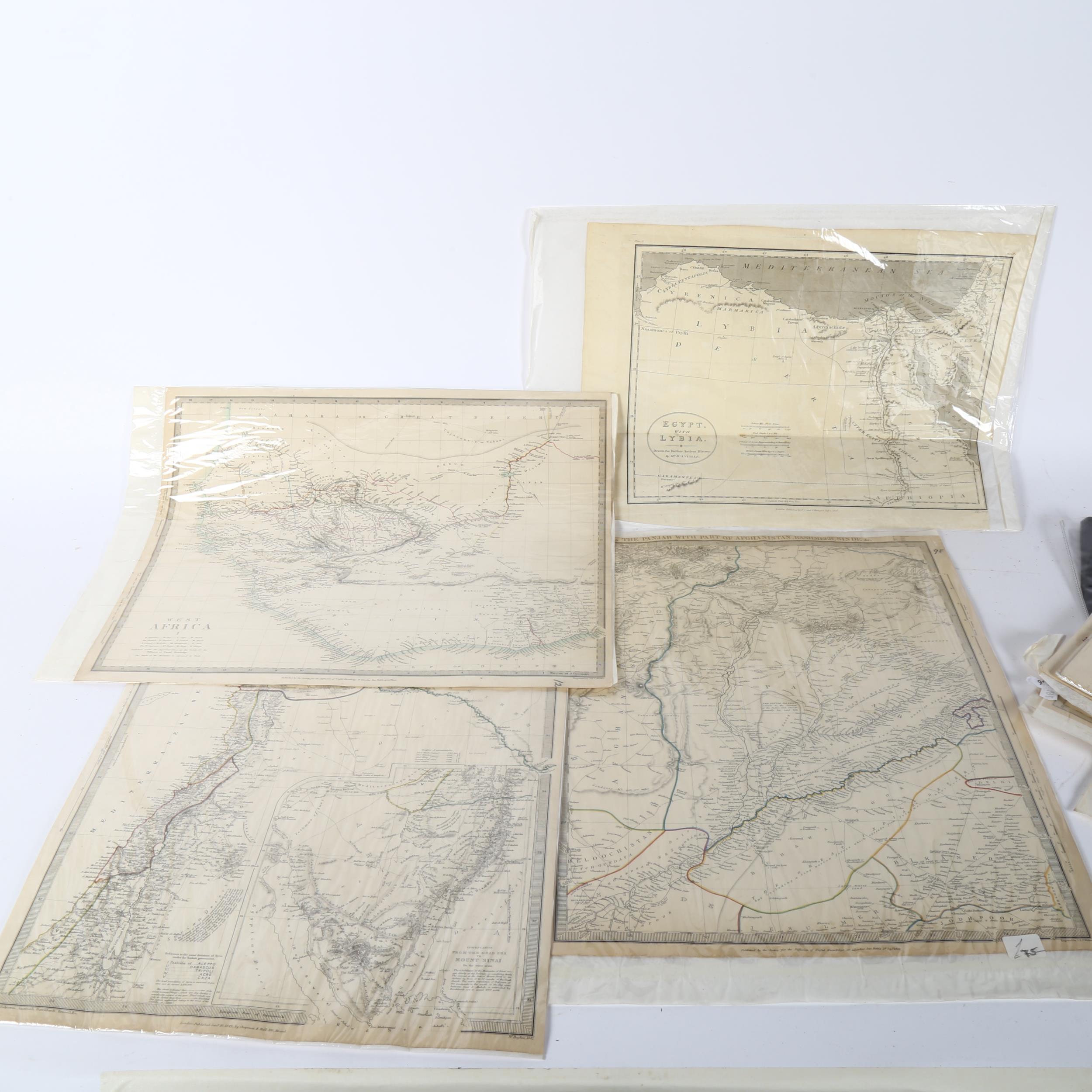 Various Antique maps, including Denbigh, West African, Syria, Egypt etc