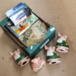 Various Rupert annuals and NatWest pig money boxes, including boxed Corgi A View To A Kill 007 James