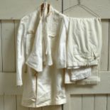 Vintage military uniform comprising trousers, jacket and waistcoat