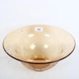 A Whitefriars Vintage bubble glass table centre bowl, 30cm diameter