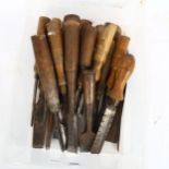 A box of Vintage chisels