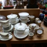 Wedgwood Agincourt dinner service, including vegetable tureens and sauce boats, and a Noritake tea