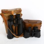 A pair of Naval binoculars by Barr & Stroud 7x (Glasgow and London), working order, complete with