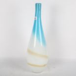 A large Studio glass 'beach' bottle vase, height 54cm