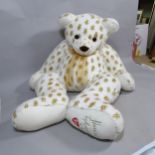 A large Ty 'Stardust' jumbo teddy bear height 64"made exclusively for Harrods to promote their