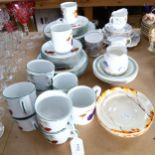 Royal Worcester Evesham dinner and teaware, Royal Albert Debutante teaware etc