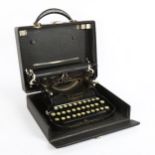 L C Smith & Crona Typewriters Ltd Aldwych London, Corona Special typewriter, cased