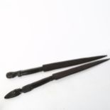 A pair of African Tribal decorative swords, length 92cm
