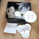 Various ceramics and glass