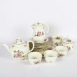 Royal Worcester Roanoke tea set, including teapot