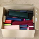 A large quantity of empty jewellery boxes