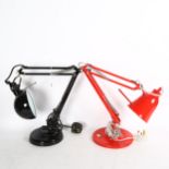 2 modern anglepoise desk lamps