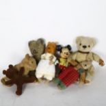 A selection of Vintage toys and teddy bears, including R Dakin & Company, Walt Disney Productions