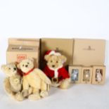 A quantity of Steiff Club teddy bears, 2004, 2002, 2003, including a Father Christmas style Steiff