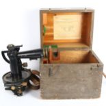 HALL BROTHERS OF LONDON - a military Director, no. 12 Mk I brass artillery theodolite gun, no. 303